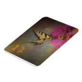 Schmetterling im Garten Danke Magnet (Linke Seite)