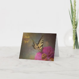 Schmetterling im Garten Dankeskarte