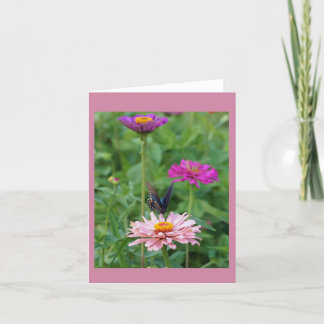 Schmetterling im Garten Feiertagskarte