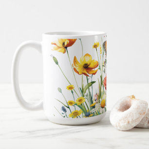 Schmetterling im Garten Kaffeetasse