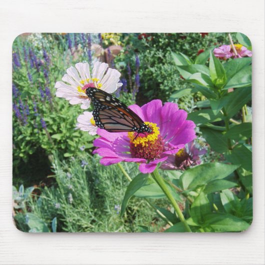 Schmetterling im Garten Mousepad (Vorne)