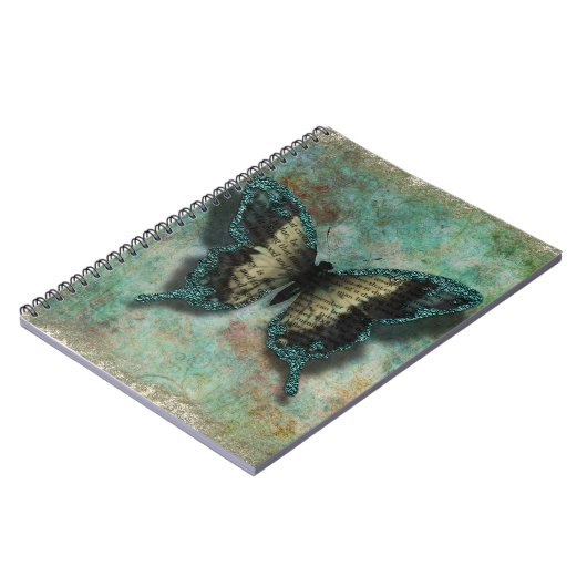 Schmetterling im Garten Notizblock (Linke Seite)