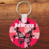 Schmetterling im Garten Schlüsselanhänger (Vorderseite)