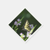 Schmetterling im Garten Serviette (Ecke)