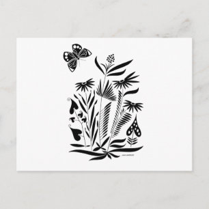 Schmetterling im Gras Postkarte