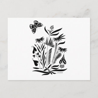 Schmetterling im Gras Postkarte