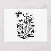 Schmetterling im Gras Postkarte (Vorderseite)