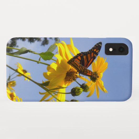 Schmetterling im Himmel Case-Mate iPhone Hülle (Rückseite (Horizontal))
