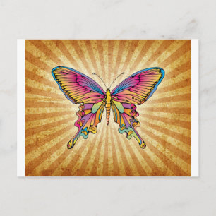 Schmetterling im Hintergrund Postkarte