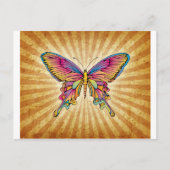 Schmetterling im Hintergrund Postkarte (Vorderseite)