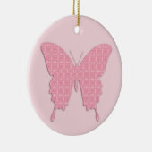 Schmetterling im Hintergrundbild - hellrosa Keramikornament (Rechts)