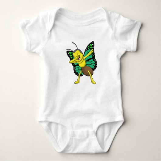 Schmetterling im Hip Hop-Dance-Labor Baby Strampler (Vorderseite)