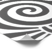 Schmetterling im Mittelpunkt Poster (Ecke)