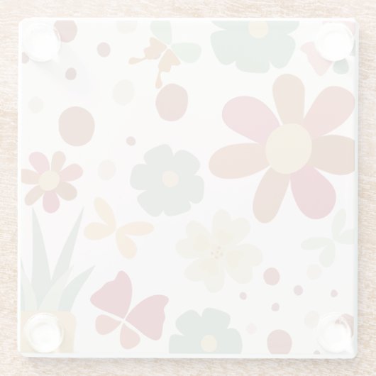 Schmetterling im rustikalen Garten im Untersetzer  (Rückseite)