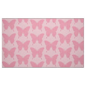Schmetterling im Tapetendruck - hellrosa Stoff (Fat Quarter (45,7 x 55,9 cm))