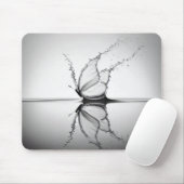 Schmetterling im Wasserschlamm Mousepad (Mit Mouse)