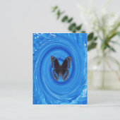 Schmetterling im Whirlpool, Postkarte (Stehend Vorderseite)