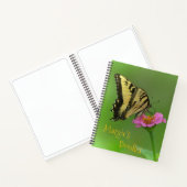 Schmetterling im Wiese Doodle Notizblock (Innenseite)