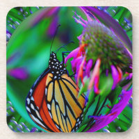 Schmetterling in Blase Nature Art Untersetzer Set