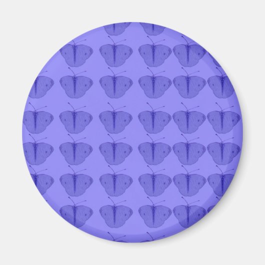 Schmetterling in blau magnet (Vorne)