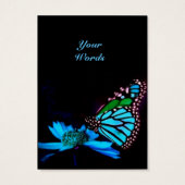 Schmetterling in blauem Licht - Vertikale Geschenk (Rückseite)
