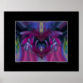 Schmetterling in den Cornblumen Nr. 3 Poster