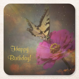 Schmetterling in den Untersetzer des Gartenpapiers