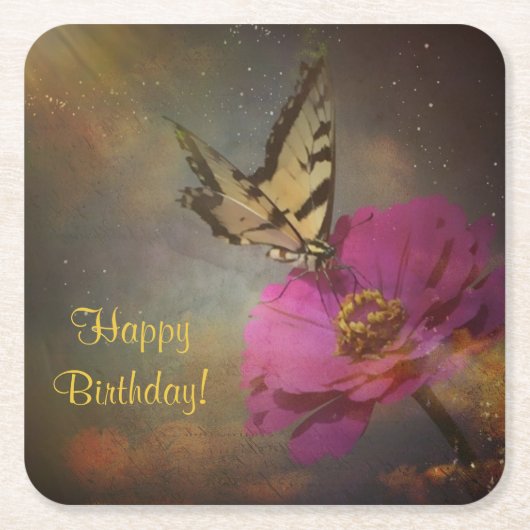 Schmetterling in den Untersetzer des Gartenpapiers (Vorderseite)