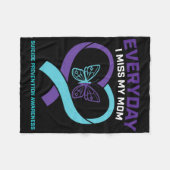 Schmetterling in der Mama des liebenden Gedächtnis Fleecedecke (Vorderseite (Horizontal))