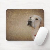 Schmetterling in der Nase von Labrador Mousepad (Mit Mouse)