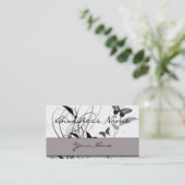 Schmetterling in der schwarzen und grauen visitenkarte (Stehend Vorderseite)