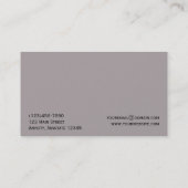 Schmetterling in der schwarzen und grauen visitenkarte (Rückseite)