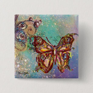 SCHMETTERLING IN GOLDEN FUNKEN BUTTON