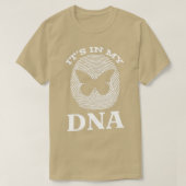 Schmetterling in meinem DNA Fingerabdruck-Schmette T-Shirt (Design vorne)