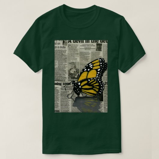Schmetterling in meiner Zeitung T-Shirt (Design vorne)