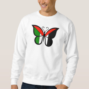 Schmetterling in Palästina Flaggenfarben Sweatshirt