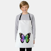 Schmetterling in Regenbogenfarben Schürze (Getragen)