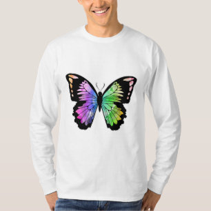 Schmetterling in Regenbogenfarben T-Shirt