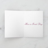 Schmetterling in Rosa Karte (Innenseite)