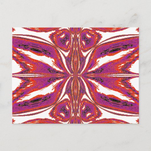 Schmetterling in Rosa Postkarte (Vorderseite)