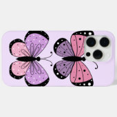 Schmetterling in Rosa und Lila Case-Mate iPhone Hülle (Rückseite (Horizontal))
