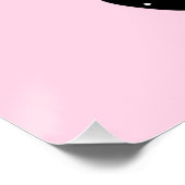 Schmetterling in Rosa und Lila Poster (Ecke)