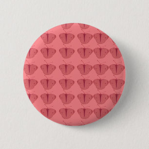 Schmetterling in Rot Button