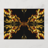 Schmetterling in Strom Postkarte (Vorderseite)