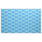 Schmetterling in Tapeten - Blau Stoff (Yard (91,4 cm))