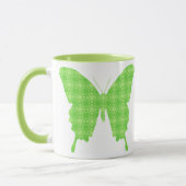 Schmetterling in Tapeten - Kalkgrün Tasse (Links)