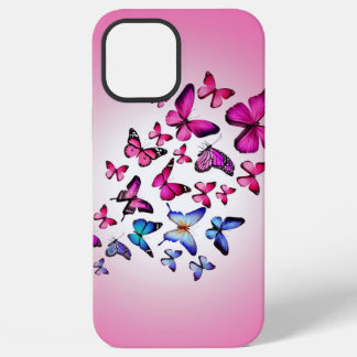 Schmetterling in verschiedenen Farben, fliegend, b iPhone 12 Pro Max Hülle