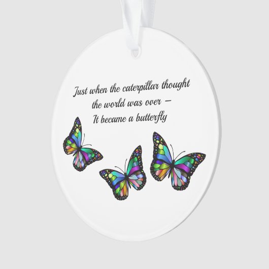 Schmetterling-Inspirationsangebot Ornament (Vorderseite)