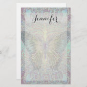 Schmetterling int der Garten Briefpapier (Vorne/Hinten)