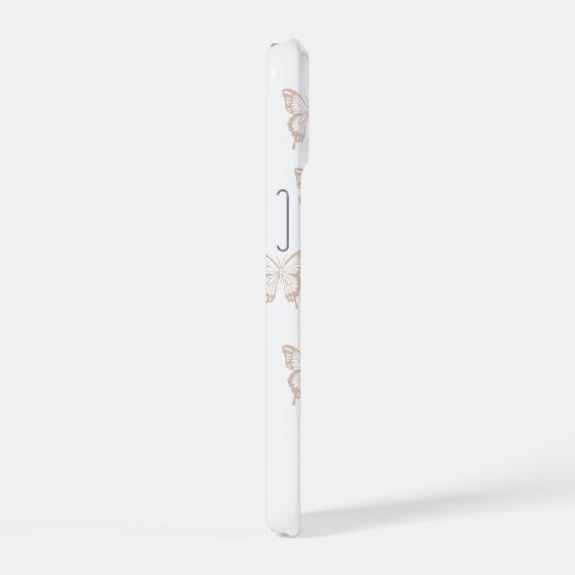 Schmetterling iPhone 15 Hülle (Rechte Seite)